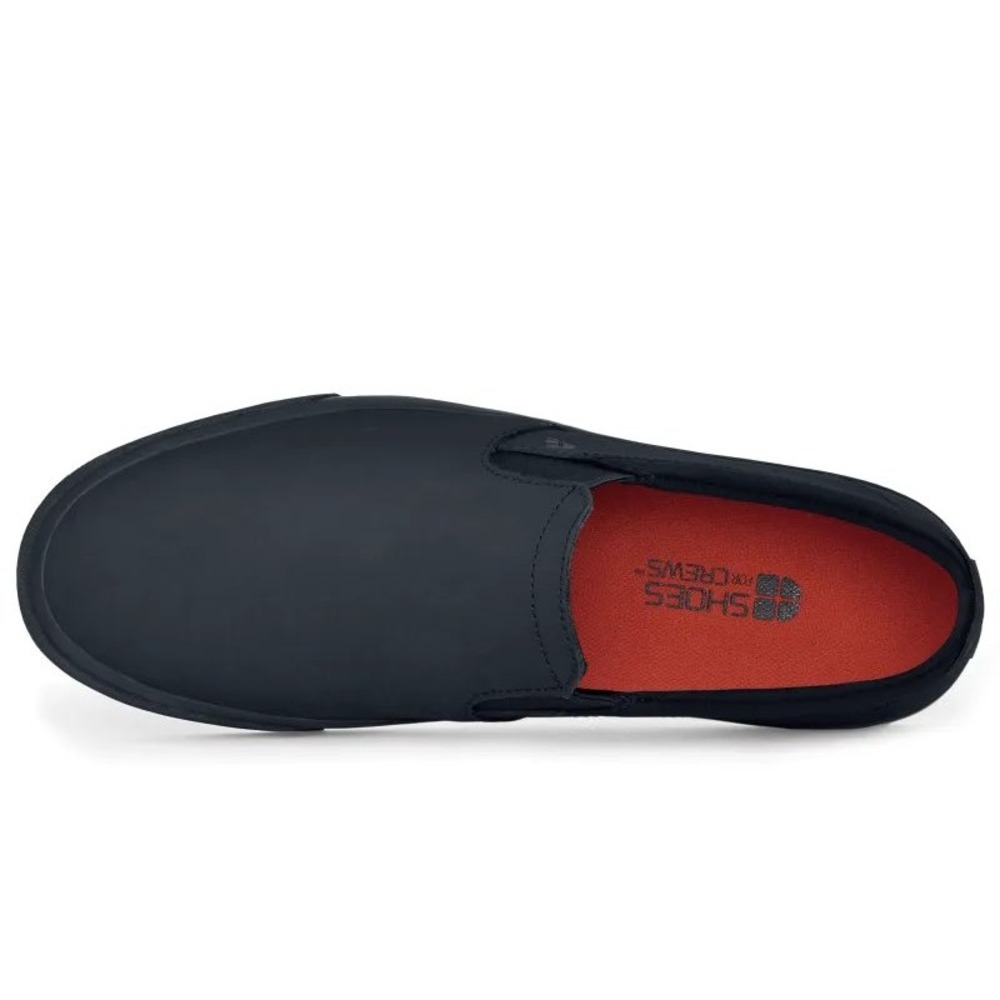 Shoes For Crews Ollie II Black Leather Slip On SR Work Shoes 34257 M-5 W-6.5 NEW - Picture 11 of 14